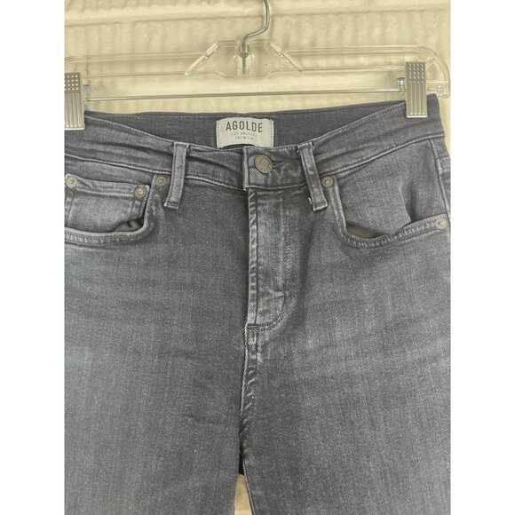 Agolde Jeans Womens Size 26 Sophie Mid Rise Ankle in Tame Dark Wash Skinny - Picture 5 of 9